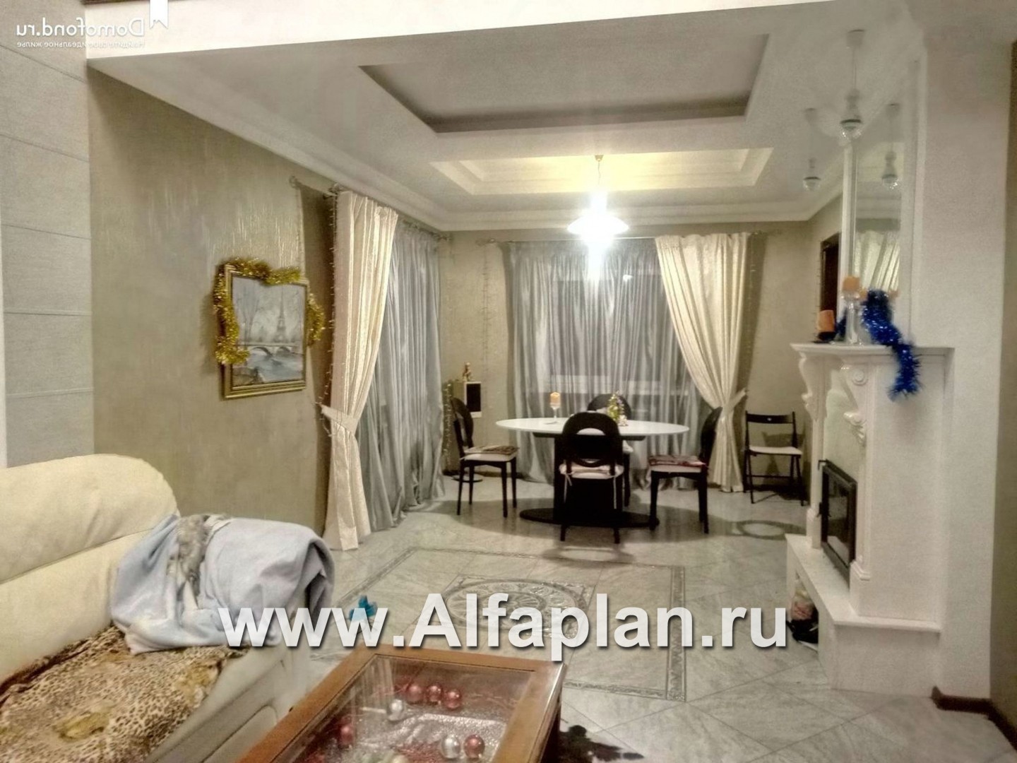 Проекты домов Альфаплан - «Разумовский» - элегантный загородный дом - дополнительное изображение №5