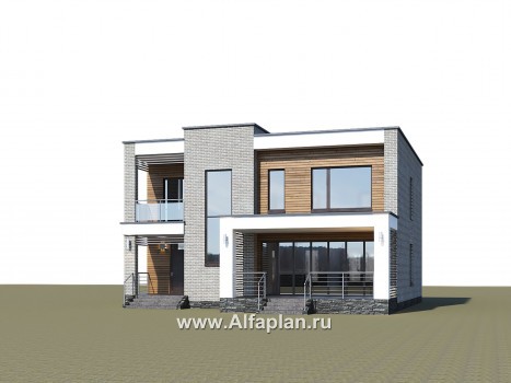 Проекты домов Альфаплан - «Эрго» - проект рационального, уютного современного дома - превью дополнительного изображения №1