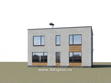 Проекты домов Альфаплан - «Эрго» - проект рационального, уютного современного дома - превью дополнительного изображения №2