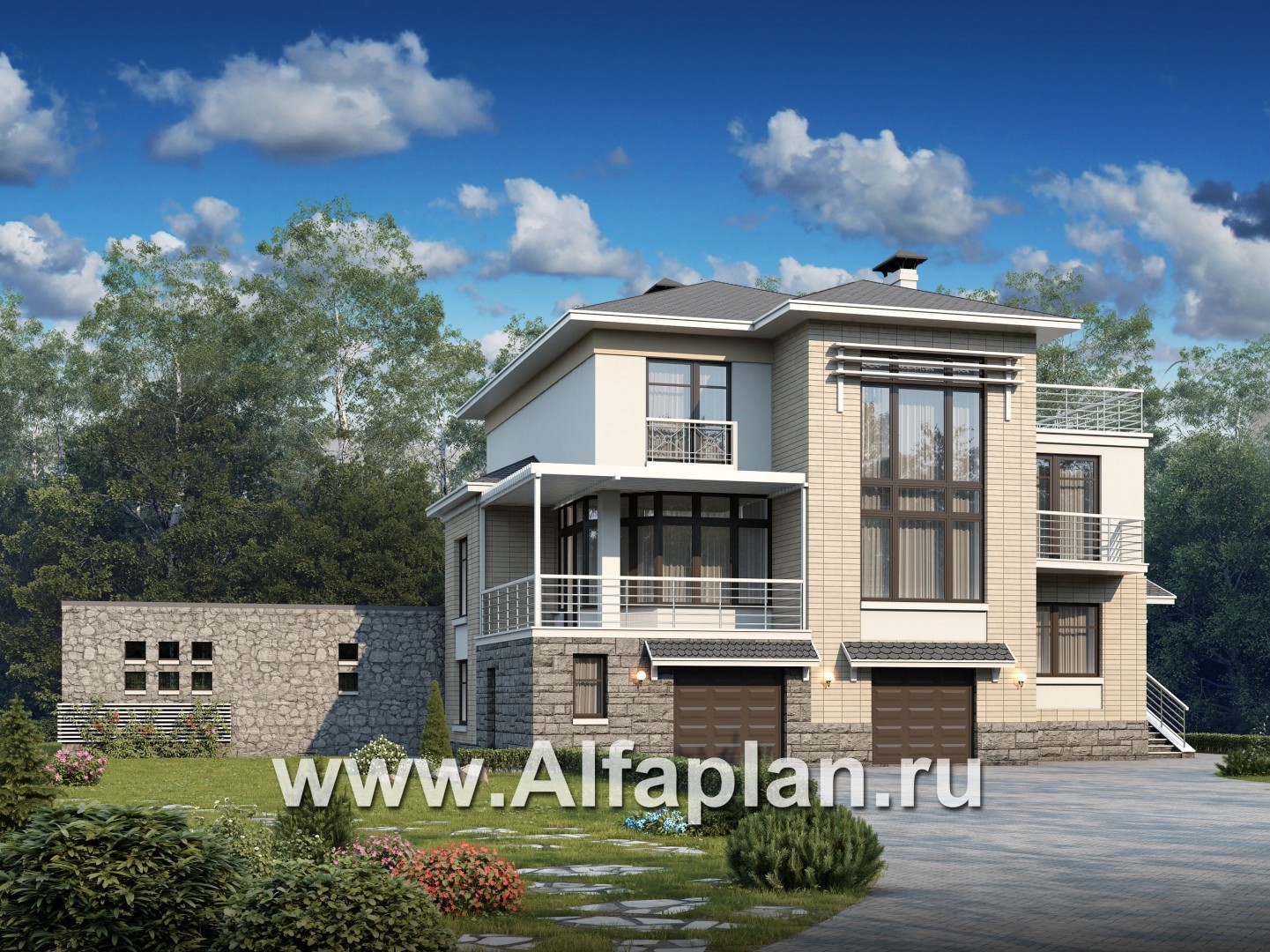 Проекты домов Альфаплан - Бассейн для загородных домов 77А,Б, 94А, 134Б, 394А - основное изображение