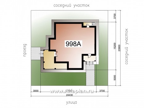 Проекты домов Альфаплан - «Голицын» — особняк с отделкой в темных тонах - превью дополнительного изображения №2