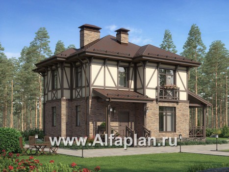 Проекты домов Альфаплан - Удобный двухэтажный дом для большой семьи - превью дополнительного изображения №1