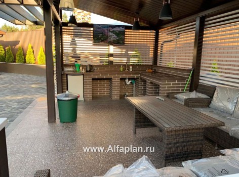 Проекты домов Альфаплан - Современная элегантная беседка (летняя кухня) - превью дополнительного изображения №6