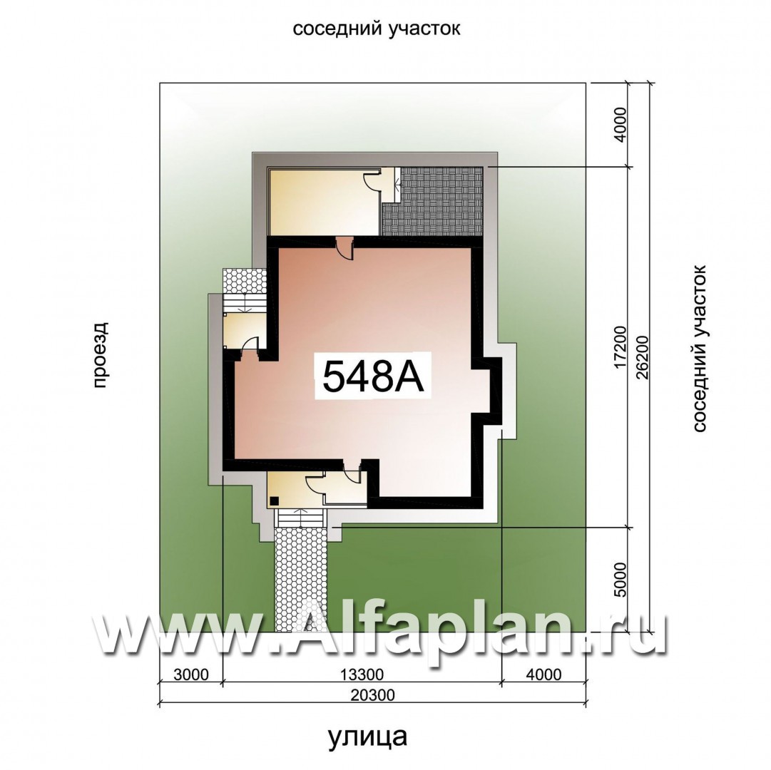 Проекты домов Альфаплан - «Выбор» - компактный дом с комфортной планировкой - дополнительное изображение №3